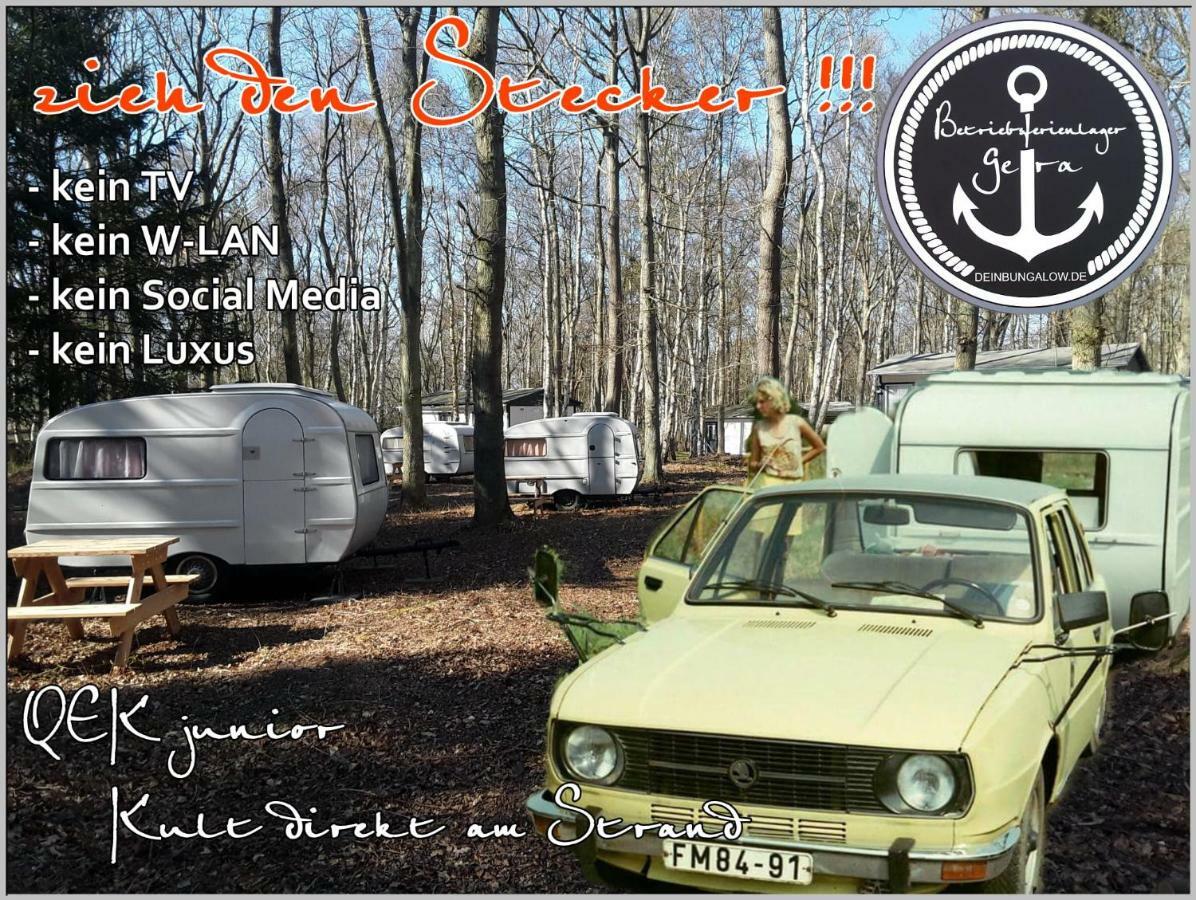 Ddr Wohnwagen Qek Direkt Am Strand ดรันส์เคอ ภายนอก รูปภาพ